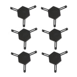 Maxbell 6pcs Cup Stacking Rack Set Kitchen Cabinet Shelf Mug Organizer Black