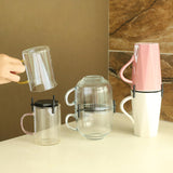 Maxbell 6pcs Cup Stacking Rack Set Kitchen Cabinet Shelf Mug Organizer Blue