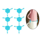 Maxbell 6pcs Cup Stacking Rack Set Kitchen Cabinet Shelf Mug Organizer Blue