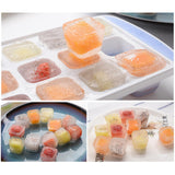 Maxbell Ice Trays Reusable Silicone Ice Mold BPA Free Ice Maker with Lids Pink 10 Grids