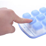Maxbell Ice Trays Reusable Silicone Ice Mold BPA Free Ice Maker with Lids Pink 10 Grids
