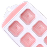 Maxbell Ice Trays Reusable Silicone Ice Mold BPA Free Ice Maker with Lids Pink 10 Grids
