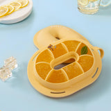 Maxbell Ice Trays Reusable Silicone Ice Mold Ice Maker with Lids 8 Grids Yellow