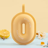 Maxbell Ice Trays Reusable Silicone Ice Mold Ice Maker with Lids 8 Grids Yellow