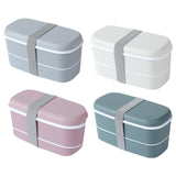 Maxbell Japanese Style Lunch Box Meal Container for Hiking Camping Office Gray