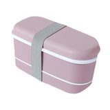 Maxbell Japanese Style Lunch Box Meal Container for Hiking Camping Office Pink
