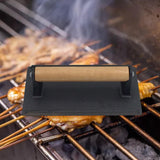 Maxbell Cast Iron Grill Press Heavy Duty Rectangle Non Stick for Bacon BBQ Steak