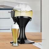 Maxbell Beer Tower Dispenser 3.5L Spherical Container for Restaurant Home Party Black