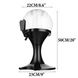 Maxbell Beer Tower Dispenser 3.5L Spherical Container for Restaurant Home Party Black