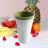 Maxbell Summer Kneading Cup Smoothie Ice Maker Mug Cold Drink Broken Ice Cup Green