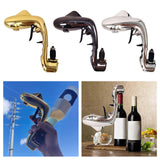 Maxbell Adjustable Champagne Gun Props Dolphin Shaped Bubble Ejector for Bar Gold