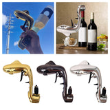 Maxbell Adjustable Champagne Gun Props Dolphin Shaped Bubble Ejector for Bar Gold