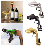 Maxbell Adjustable Champagne Gun Props Dolphin Shaped Bubble Ejector for Bar Gold