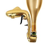 Maxbell Adjustable Champagne Gun Props Dolphin Shaped Bubble Ejector for Bar Gold