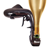 Maxbell Adjustable Champagne Gun Props Dolphin Shaped Bubble Ejector for Bar Black