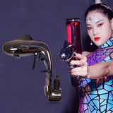 Maxbell Adjustable Champagne Gun Props Dolphin Shaped Bubble Ejector for Bar Black