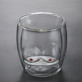 Maxbell Funny Chest Shaped Heat Resistant Tea Cup Glass Mug Valentines Day Gifts