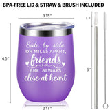Maxbell Double Wall Vacuum Tumbler with Lid and Straw for Travel Novelty Gifts purple
