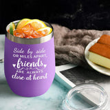 Maxbell Double Wall Vacuum Tumbler with Lid and Straw for Travel Novelty Gifts purple