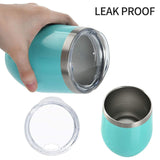 Maxbell Double Wall Vacuum Tumbler with Lid and Straw for Travel Novelty Gifts green