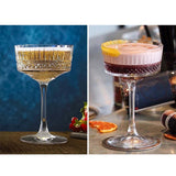 Maxbell Engraving Cocktail Glasses Dessert Cup Wine Glasses for KTV Bar 260ml