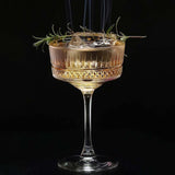 Maxbell Engraving Cocktail Glasses Dessert Cup Wine Glasses for KTV Bar 260ml