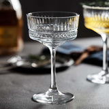 Maxbell Engraving Cocktail Glasses Dessert Cup Wine Glasses for KTV Bar 260ml