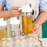 Maxbell 4Pcs Spice Bottle with Soon Seasoning Can Condiment for Kitchen Clear