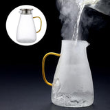 Maxbell Large Glass Tea Pot Wide Handle for Induction Cooker All Stovetop Kitchen