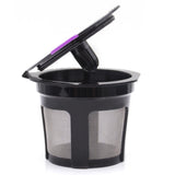 Maxbell 5x Reusable Coffee Filter Cups for 2.0 1.0 Coffee Maker Black+Clip Spoon