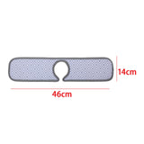 Maxbell Faucet Wrap Around Mat Kitchen Sink Splash Guard Behind Faucet 46x14CM