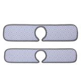 Maxbell Faucet Wrap Around Mat Kitchen Sink Splash Guard Behind Faucet 46x14CM