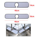 Maxbell Faucet Wrap Around Mat Kitchen Sink Splash Guard Behind Faucet 46x14CM