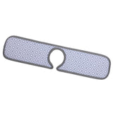 Maxbell Faucet Wrap Around Mat Kitchen Sink Splash Guard Behind Faucet 46x14CM