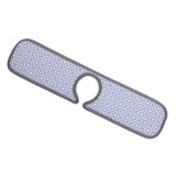 Maxbell Faucet Wrap Around Mat Kitchen Sink Splash Guard Behind Faucet 46x14CM