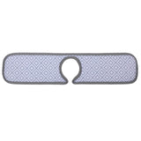 Maxbell Faucet Wrap Around Mat Kitchen Sink Splash Guard Behind Faucet 46x14CM