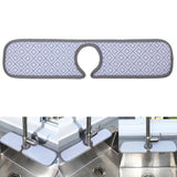 Maxbell Faucet Wrap Around Mat Kitchen Sink Splash Guard Behind Faucet 46x14CM