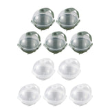 Maxbell 5Pcs Plastic Big Size Ice Mould Round Ice Ball Maker Ice Maker Green