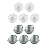 Maxbell 5Pcs Plastic Big Size Ice Mould Round Ice Ball Maker Ice Maker Green