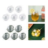 Maxbell 5Pcs Plastic Big Size Ice Mould Round Ice Ball Maker Ice Maker Green