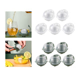 Maxbell 5Pcs Plastic Big Size Ice Mould Round Ice Ball Maker Ice Maker Green