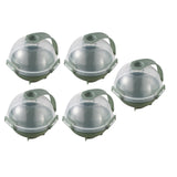 Maxbell 5Pcs Plastic Big Size Ice Mould Round Ice Ball Maker Ice Maker Green