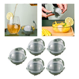 Maxbell 5Pcs Plastic Big Size Ice Mould Round Ice Ball Maker Ice Maker Green