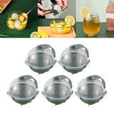 Maxbell 5Pcs Plastic Big Size Ice Mould Round Ice Ball Maker Ice Maker Green