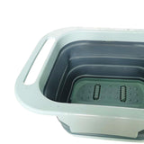 Maxbell Foldable Foot Soaking Tub with Massaging Rollers Plastic Blue