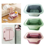 Maxbell Foldable Foot Soaking Tub with Massaging Rollers Plastic Blue