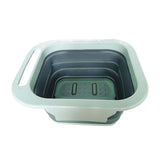 Maxbell Foldable Foot Soaking Tub with Massaging Rollers Plastic Blue