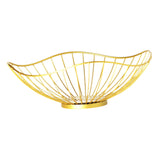 Maxbell Metal Wire Fruit Basket Dessert Rack Snack Bread Bowl Home Kitchen Gold