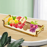 Maxbell Nordic Serving Tray with Handles Multifunction for Toilet Kitchen Organizer 24x10cm