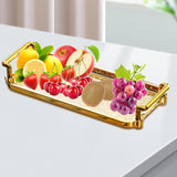 Maxbell Nordic Serving Tray with Handles Multifunction for Toilet Kitchen Organizer 24x10cm